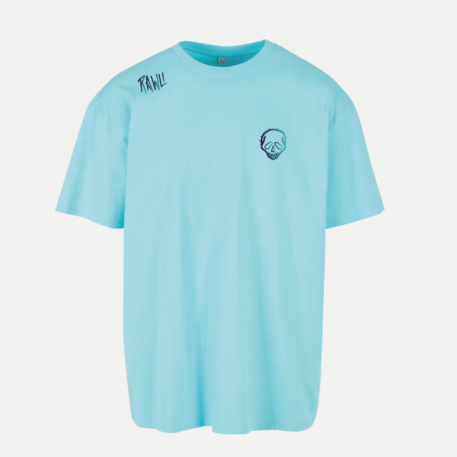 RoboBird PRINT | FreshBlue | OVERSIZED TEE | RAWLI