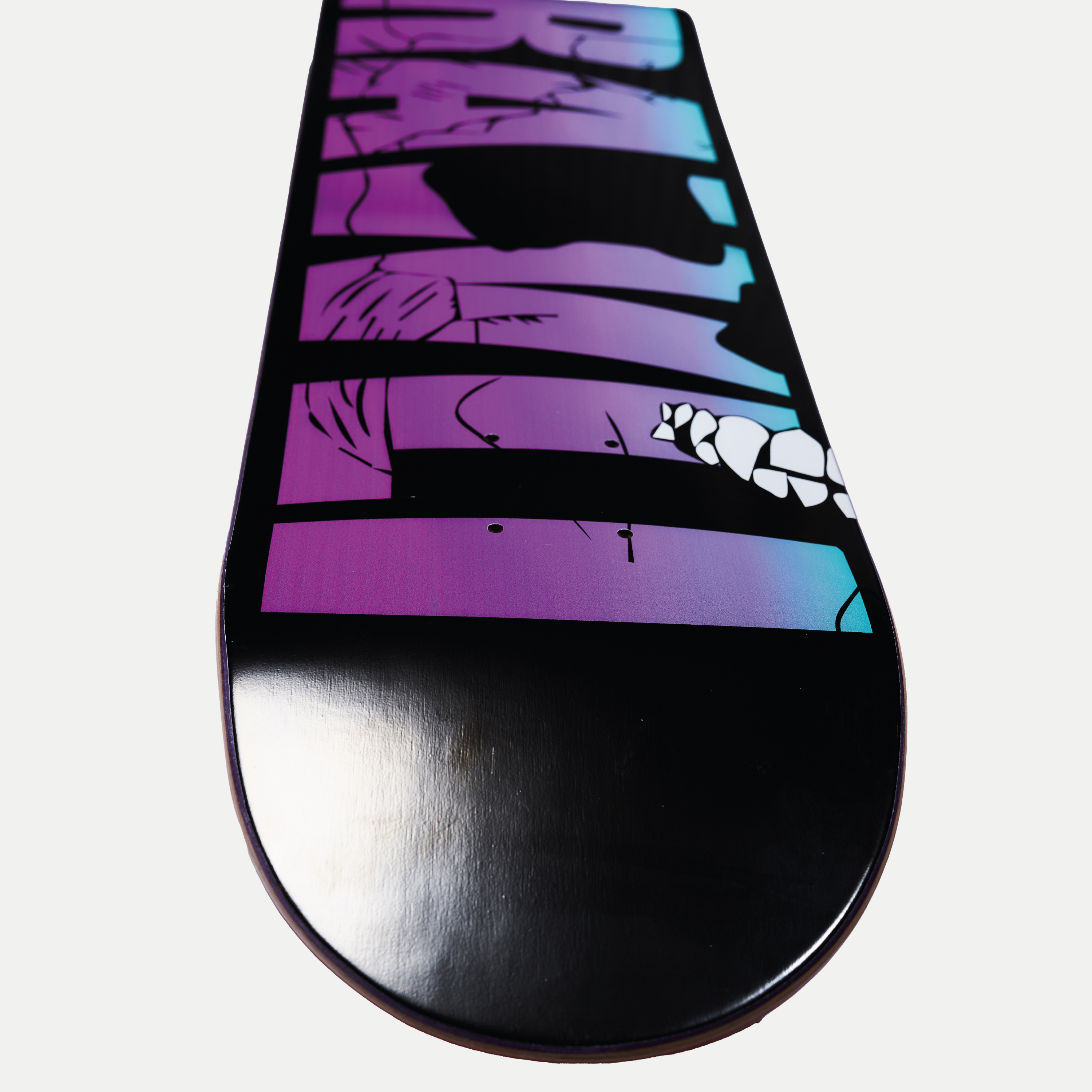 Skateboard | Deck | Brand Logo Rainbow Skull | Medium Concave | Canadian Maple