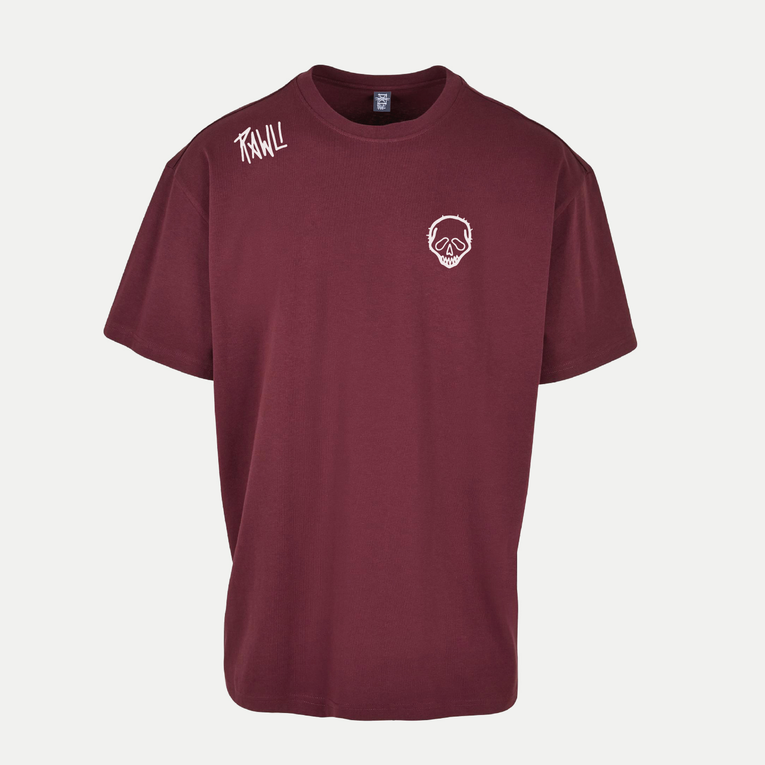 DEATH PRINT | CHERRY | OVERSIZED TEE | RAWLI