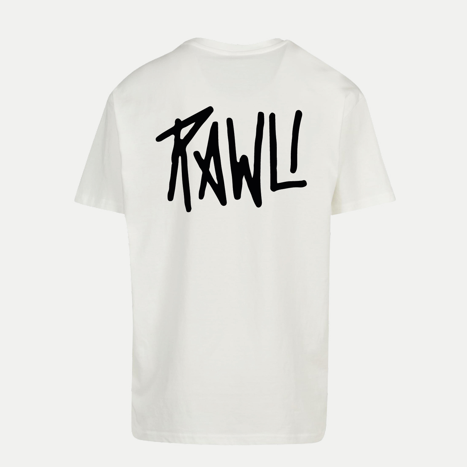 ICONIC LOGO PRINT | WHITE | OVERSIZED TEE | RAWLI