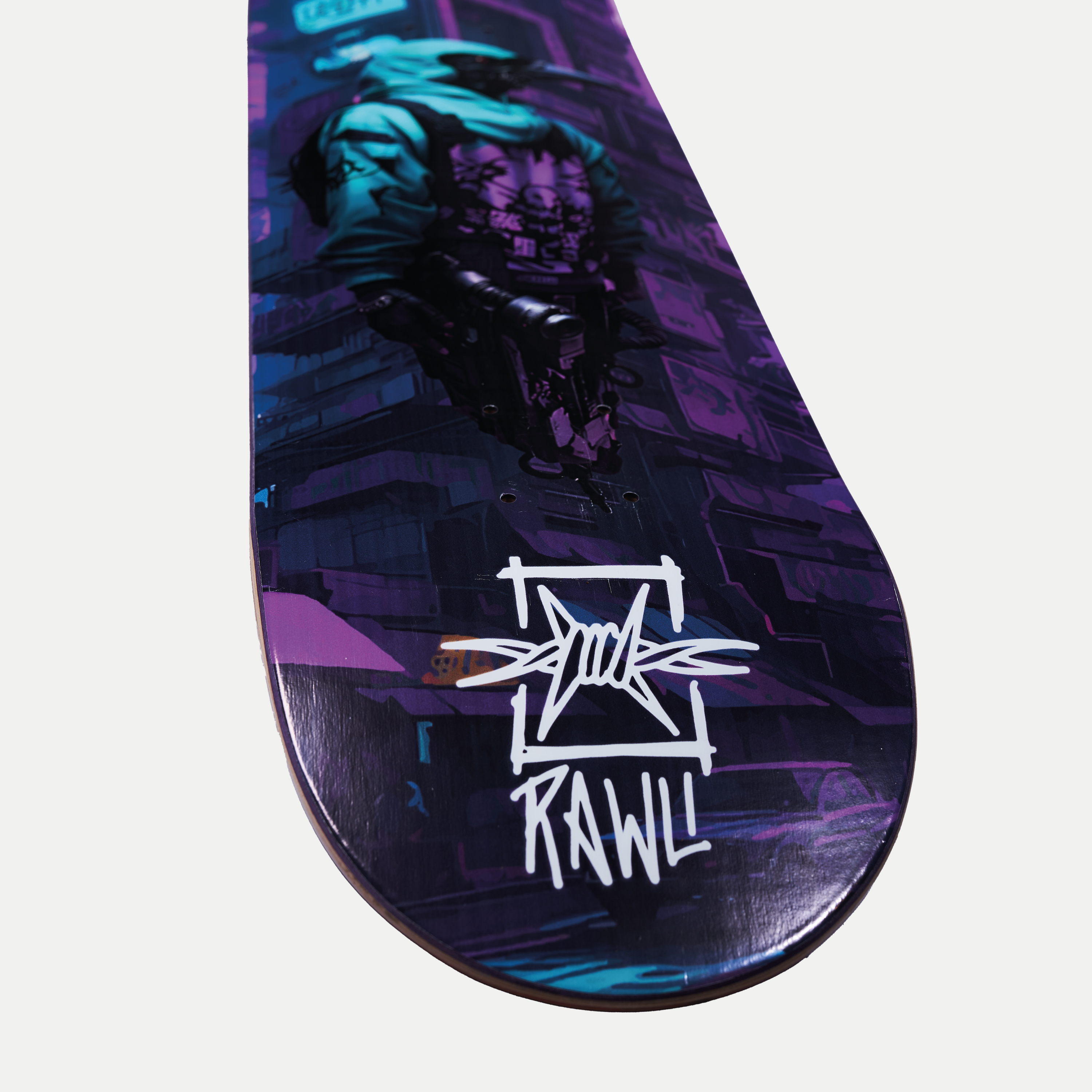 Skateboard | Deck | RobotBird in Mystic Colors | Medium Concave | Canadian Maple