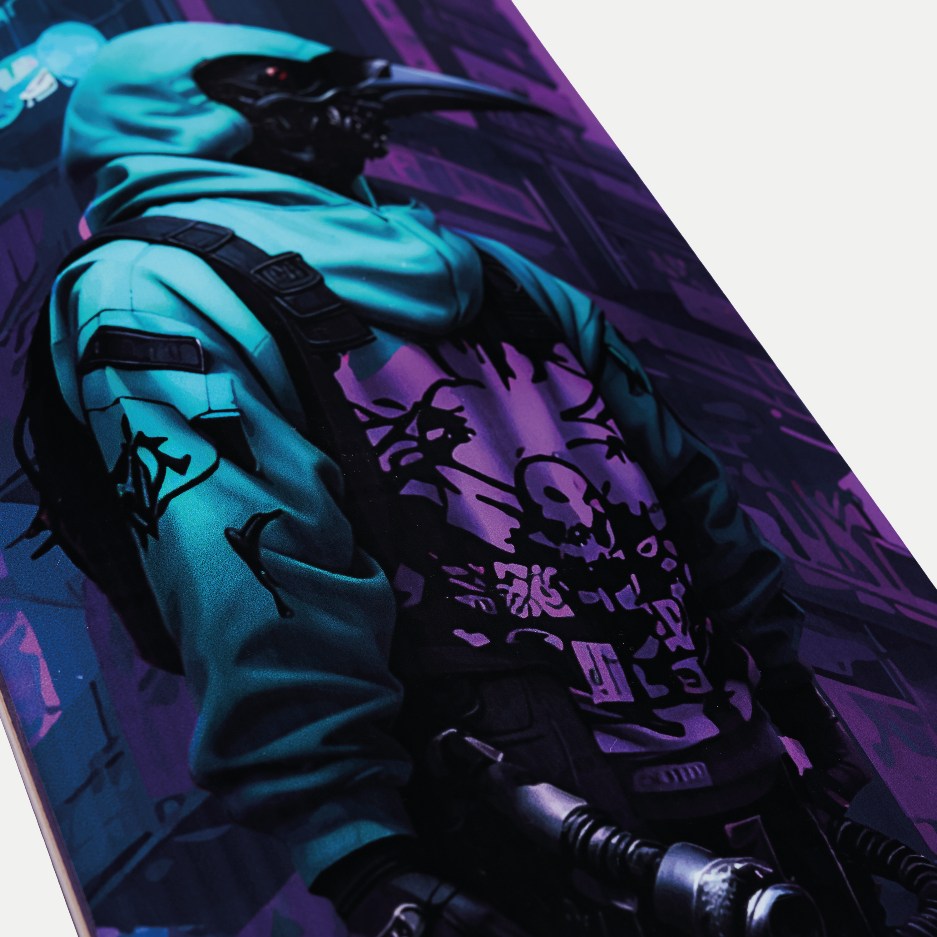 Skateboard | Deck | RobotBird in Mystic Colors | Medium Concave | Canadian Maple